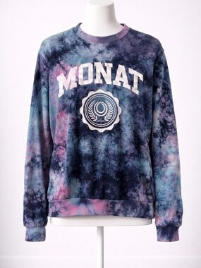 Monat Tie-Dye Sweatshirt - Blue and Pink